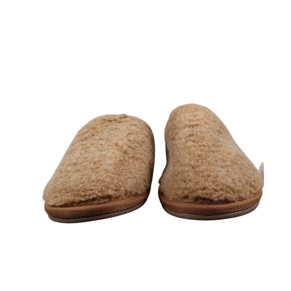 Easy Spirit Shoes Womens 9/10 Slippers Mule Slip On Faux Fur Comfort Casual Tan - Picture 2 of 11